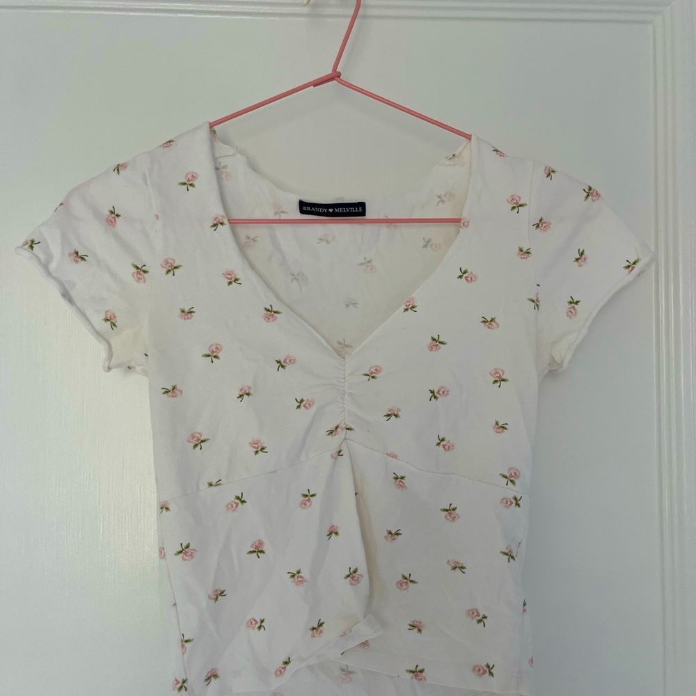 Brandy Melville Floral Gina Top